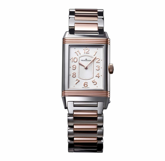 Jaeger LeCoultre Q3204120 Quartz Gold Case Silver Dial 30M Water Resistant Ladies Watch