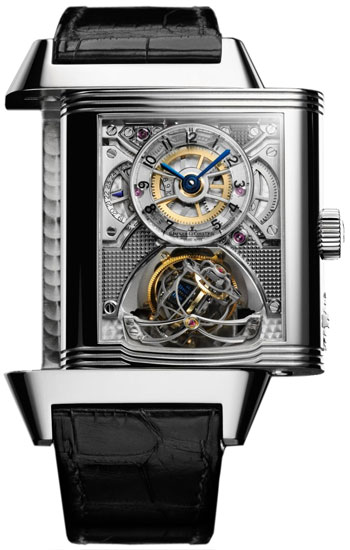 Jaeger LeCoultre Reverso Classic 36mm Imitation Gold Case Automatic Black Dial Watch