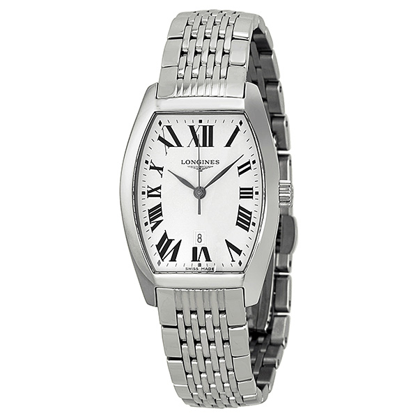 Longines Evidenza L2.155.4.71.6 Quartz Chronograph Watch - Stainless Steel, Black Dial