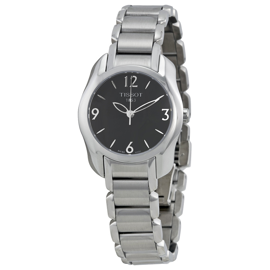 Tissot Swiss T-Wave Automatic 42mm Silver Case Jet Black Dial Reps Watch