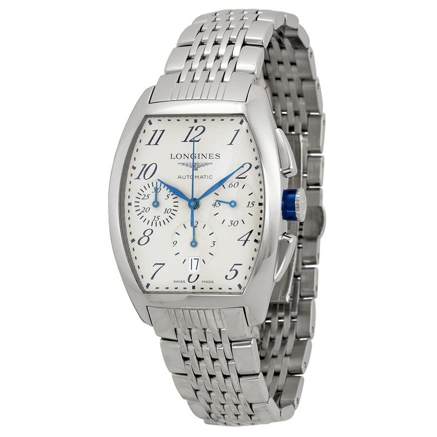 Longines Evidenza L2.643.4.73.6 - Automatic Swiss - Chrome Case - Midnight Blue Dial Watch