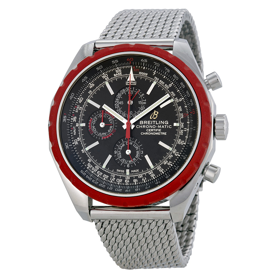 Breitling Chrono-Matic A1936003-BA94SS Black Dial Automatic Replica Watch