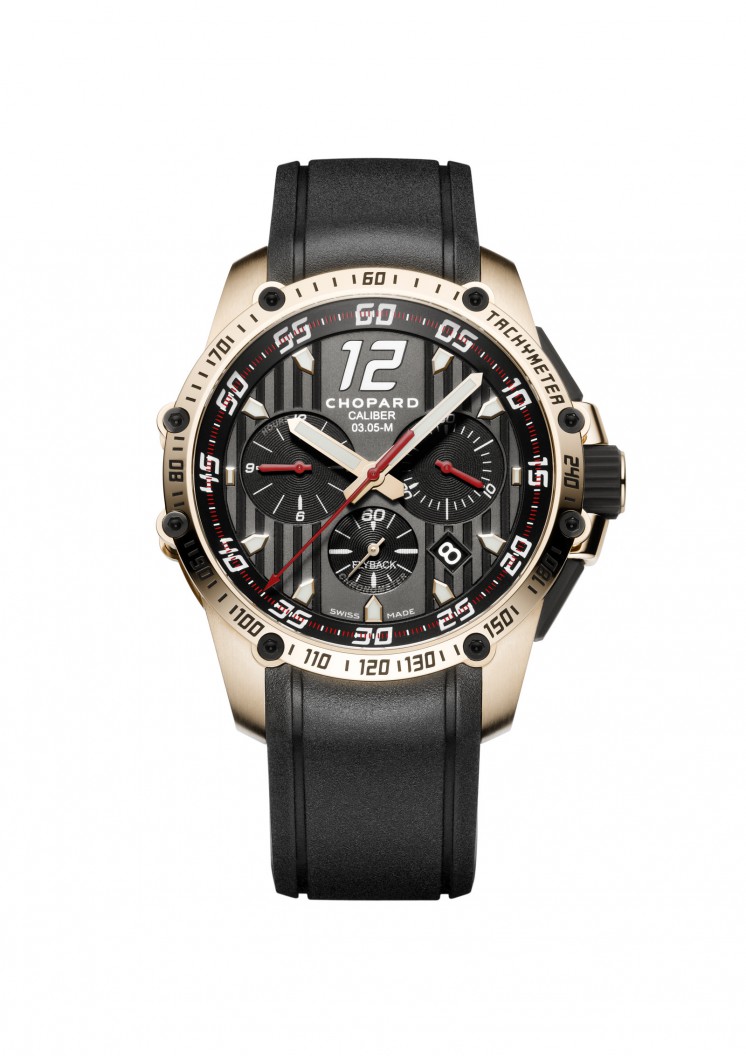Chopard Chrono Automatic Swiss Clone Jet Black Face 41mm Water-Resistant Watch