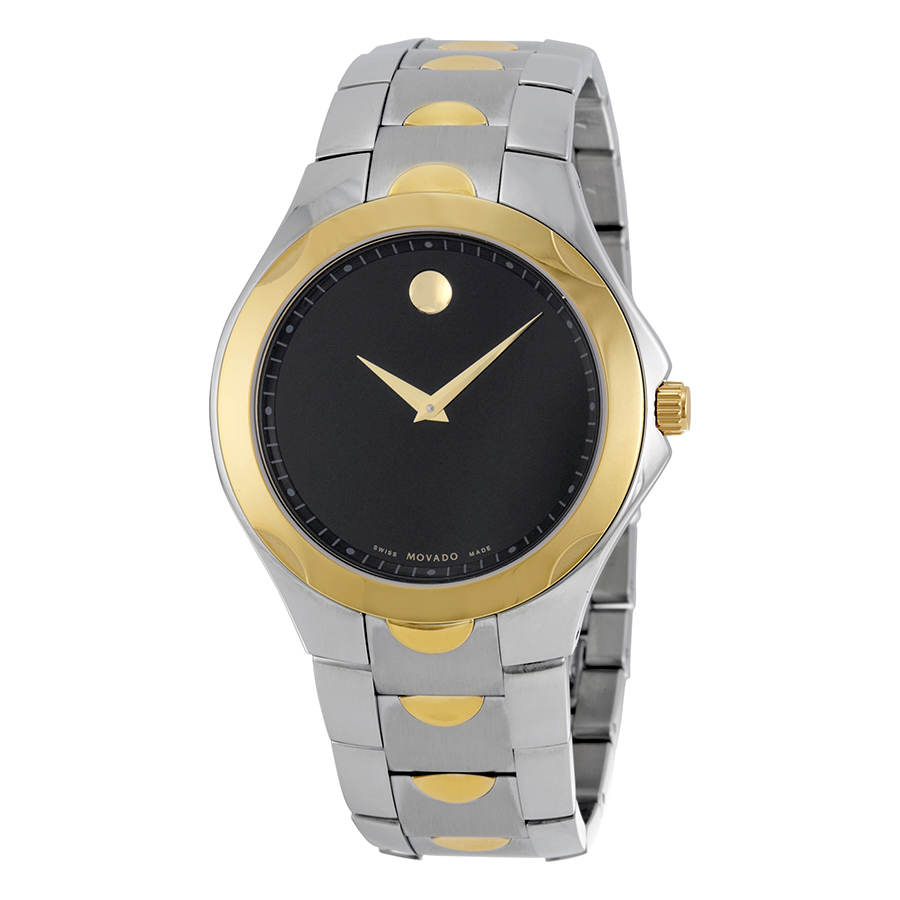 Movado Luno Sport Stainless Steel Chronograph Black Dial Watch