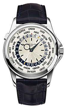 Patek Philippe World Time 5130G White Gold Silver Dial Replica Watch