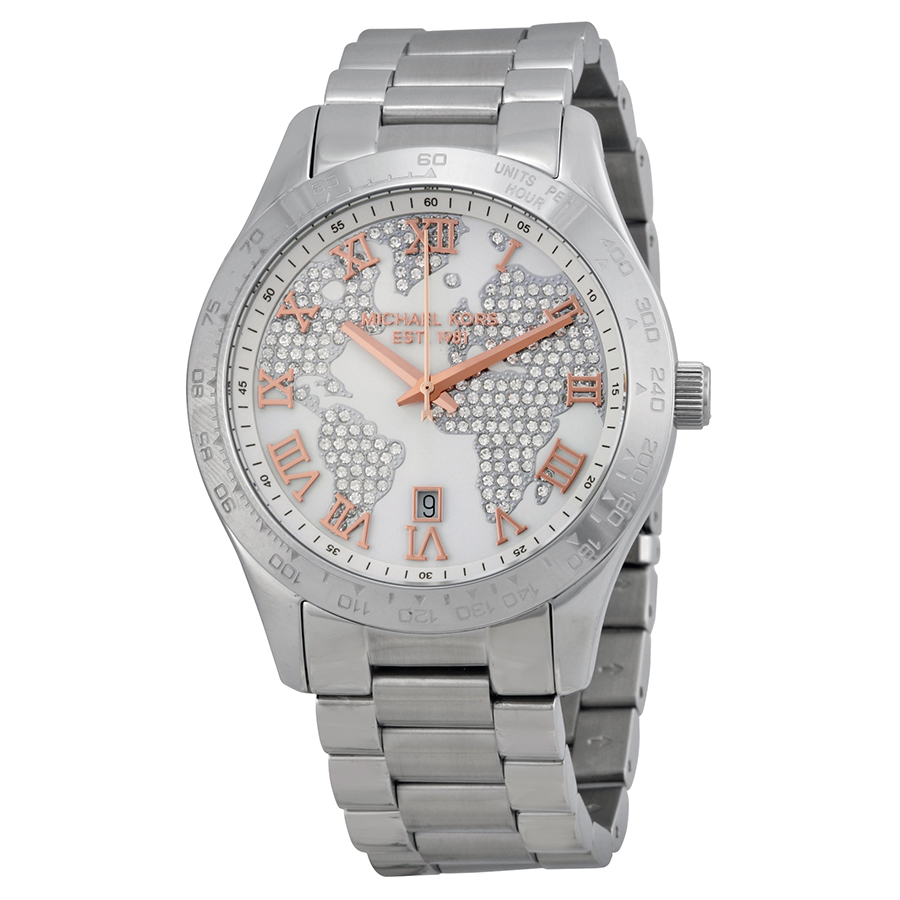 Michael Kors Layton MK5958 - Stainless Steel - Ladies' Timepiece with Gold Accents