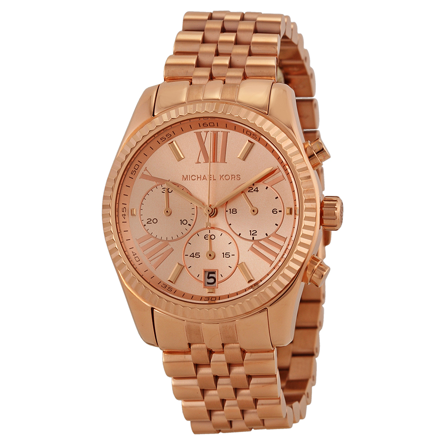 Michael Kors Lexington MK5569 - Chic Ladies Quartz White Dial Watch