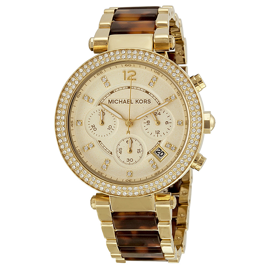 Michael Kors Parker MK5688 Automatic Gold Tone Steel Watch - Classic Chic Design
