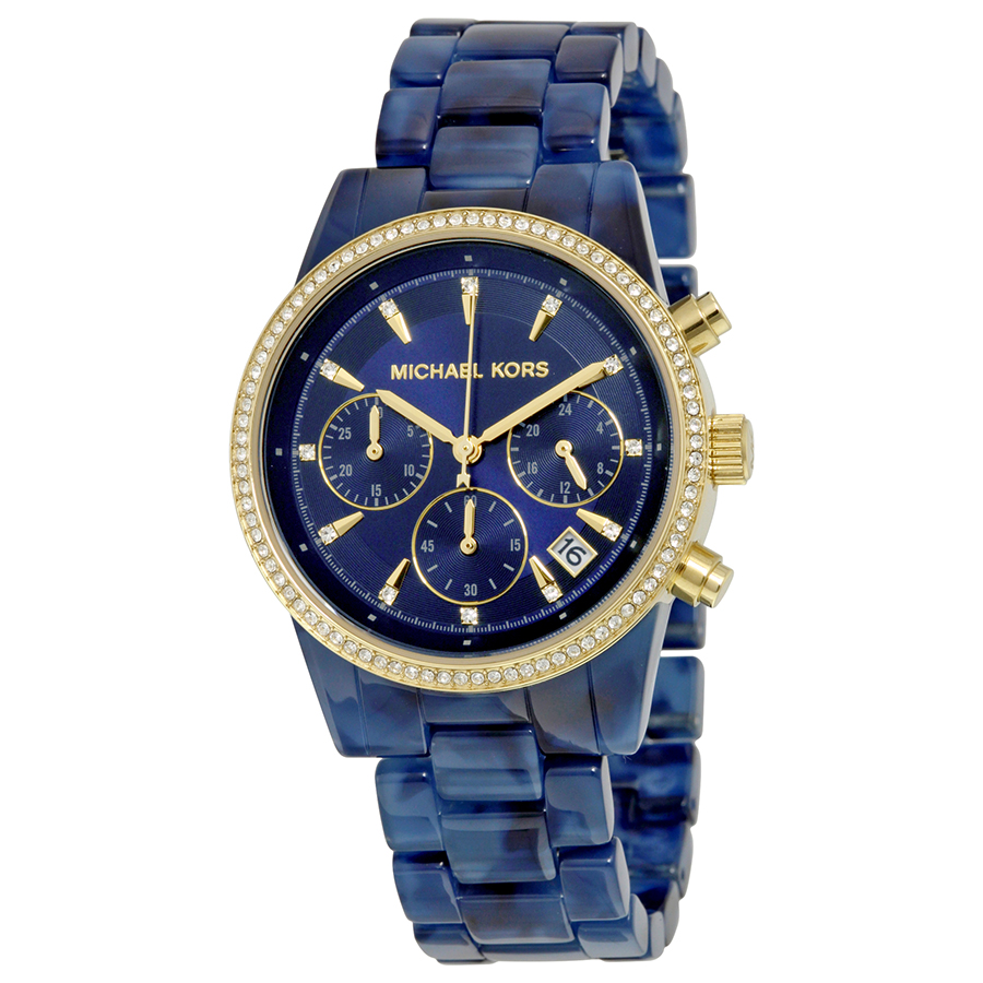 Michael Kors Ritz MK6278 Imitation Watch - Fashionable Gold-Tone Steel, White Mother-of-Pearl Face