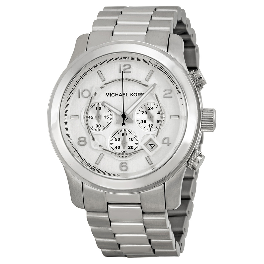 Michael Kors Runway MK8086 Automatic Silver Dial Chronograph Replica Watch