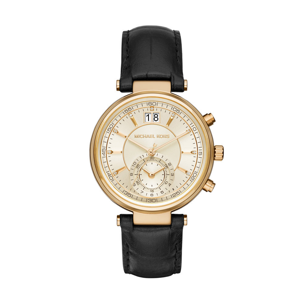 Michael Kors Sawyer MK2433 Imitation Stainless Steel Ladies Chronograph Watch