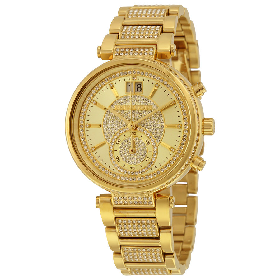 Michael Kors Sawyer MK6308 Clone Chronograph Silver-Tone Watch