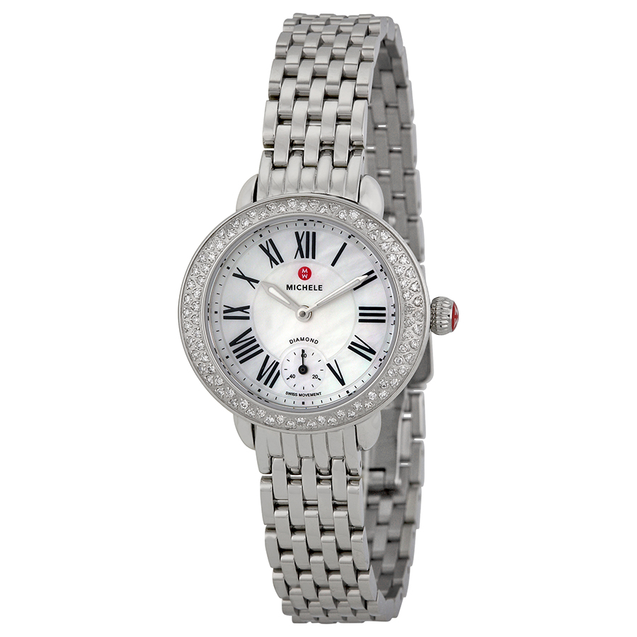 Michele Serein Elegance MWW21E000001 43mm Gold Plated Automatic Lady's Watch