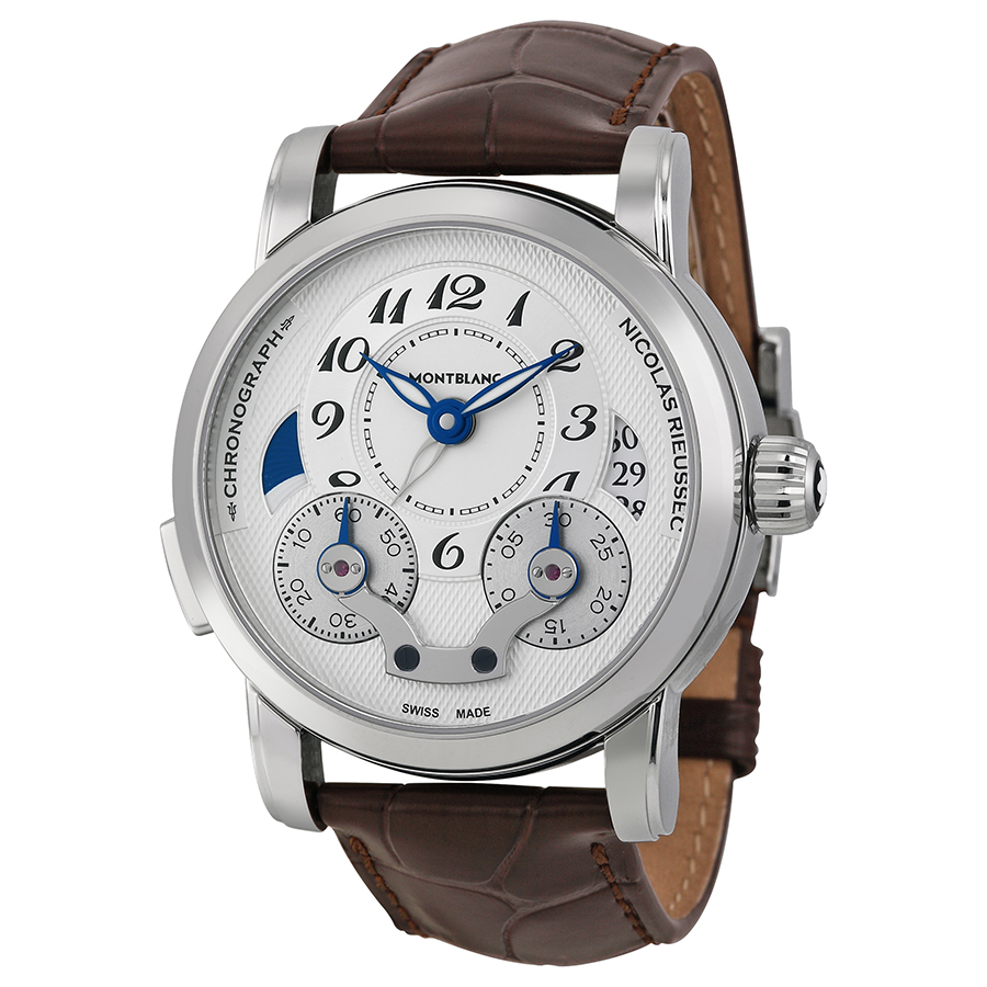 Montblanc Rieussec 106487 Swiss Clone 42mm Automatic Gold-Plated Case Black Roman Dial Water-Resistant Watch