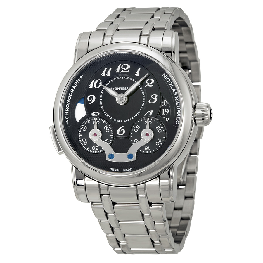 Montblanc Rieussec 109996 Clone Automatic Silver Face Mens Luxury Watch