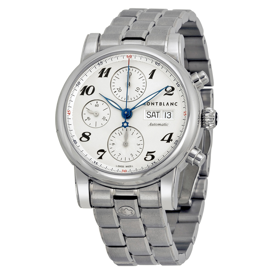 Montblanc Star Imitation 106468 Chronograph Jet Black Face Automatic Men's Watch