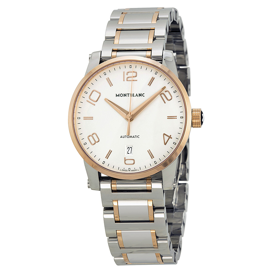 Montblanc Timewalker Automatic Chronograph 43mm Steel Case Jet Black Face Water Resistant Watch