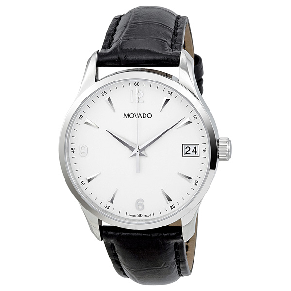 Movado Circa Quartz White Dial Stainless Steel Ladies Watch