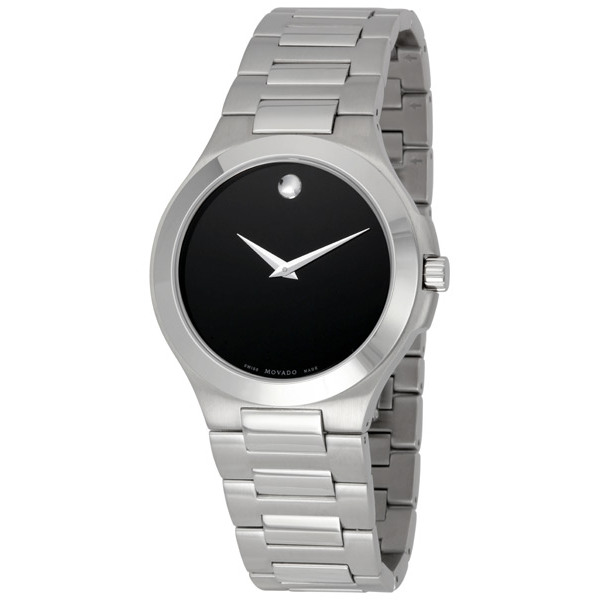 Movado Black Steel Band Corporate Elite Diver Watch - Automatic - 30m Water Resistant