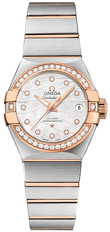 Omega Seamaster 123.25.27.20.55.005 Imitation Gold Dial Ladies Watch