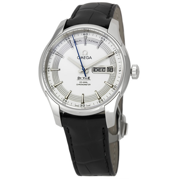 Omega DeVille 431.33.41.21.02.001 Clone - Swiss Automatic 40mm Chrome Steel Case Black Face Waterproof Watch
