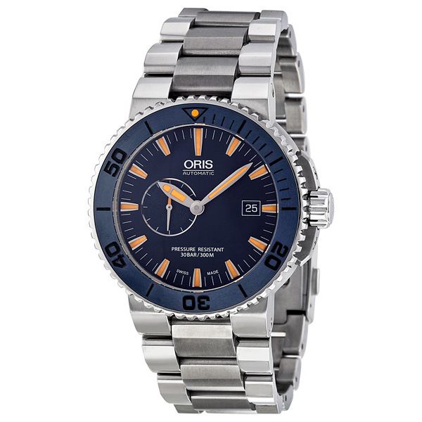Oris 01-643-7654 MB Blue Dial Steel Automatic Men's Watch Clone