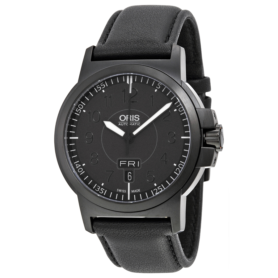Oris BC3 Diver Automatic 42mm Black Bezel Steel Case Jet Black Dial 200m Water Resistant Watch