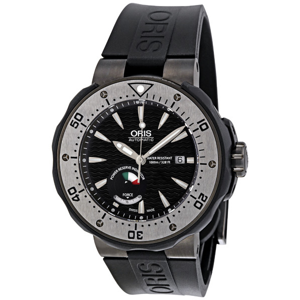 Oris Divers 01 667 7645 7284 Set – Automatic Dive Watch: Robust Steel Case, Black Dial