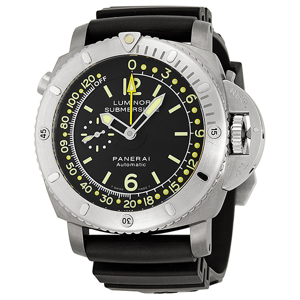 Panerai Luminor PAM93 Black Dial Replica - Swiss Automatic - Steel Case