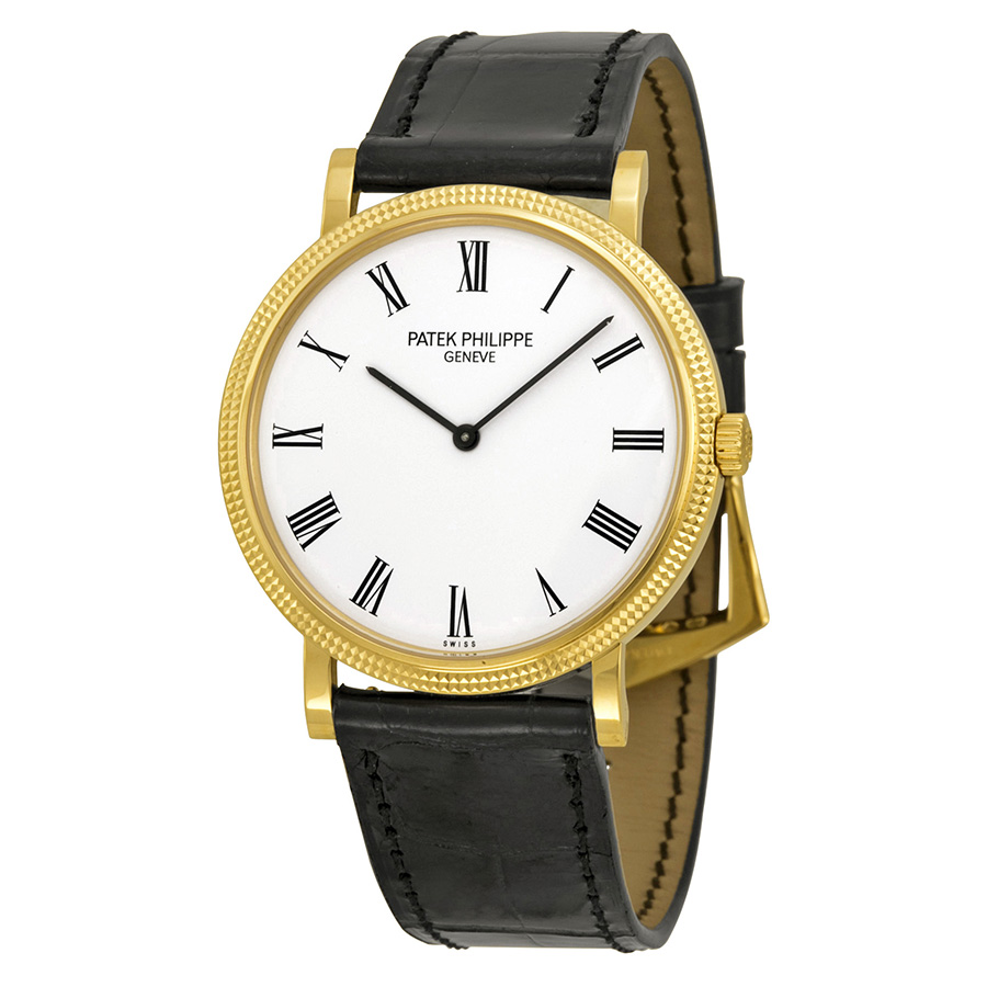 Patek Philippe Calatrava Classic Chronograph Jet Black Dial Automatic Watch