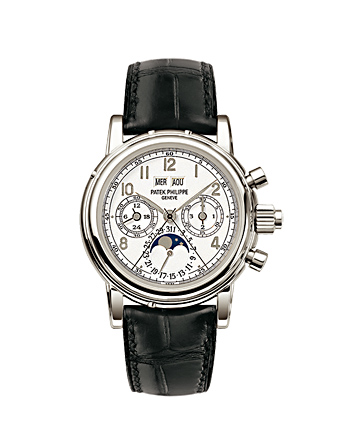 Patek Philippe Clone 5004P-021 Automatic Opaline Dial Platinum 36.7mm 30m Water Resistant