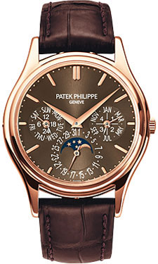 Patek Philippe Homage 5140R-001 Automatic 18K Rose Gold Brown Sunburst 37mm Water Resistant