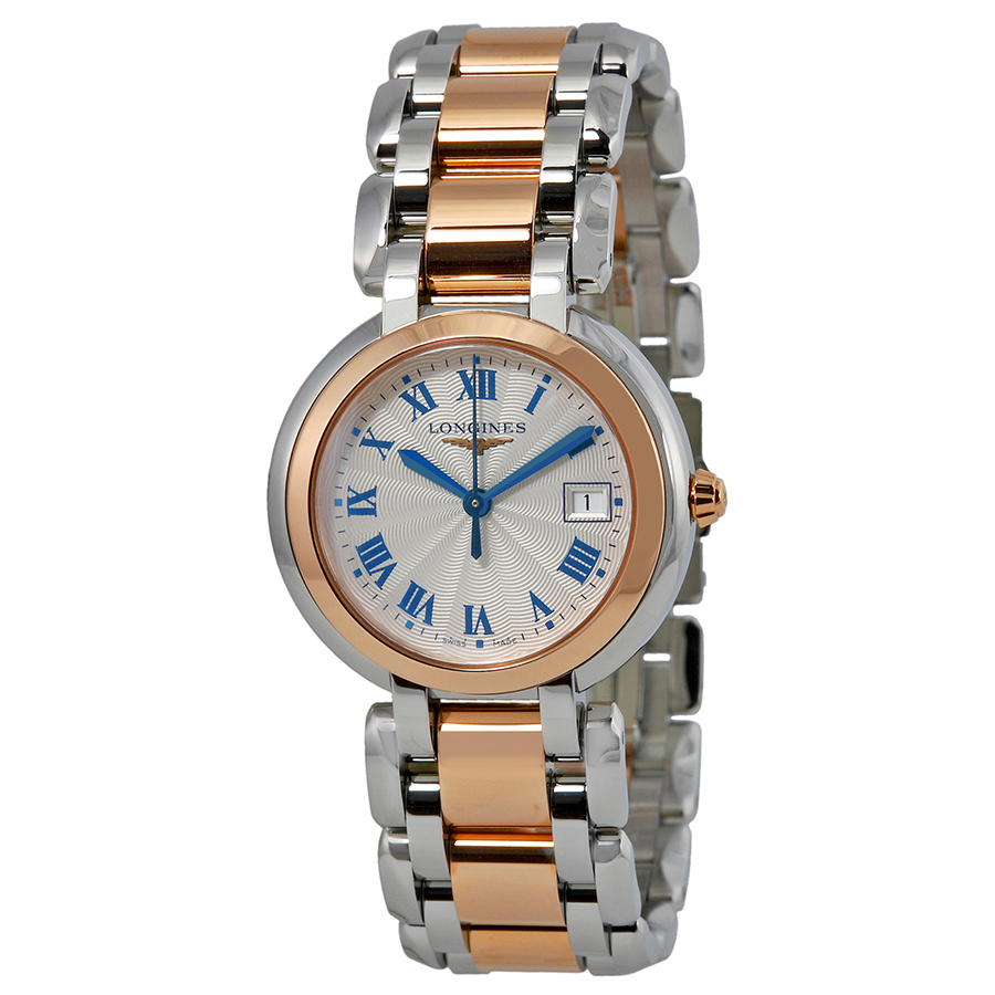 Longines PrimaLuna L8.112.5.78.6 Double Tone Steel & Rose Gold Automatic Chronograph Watch