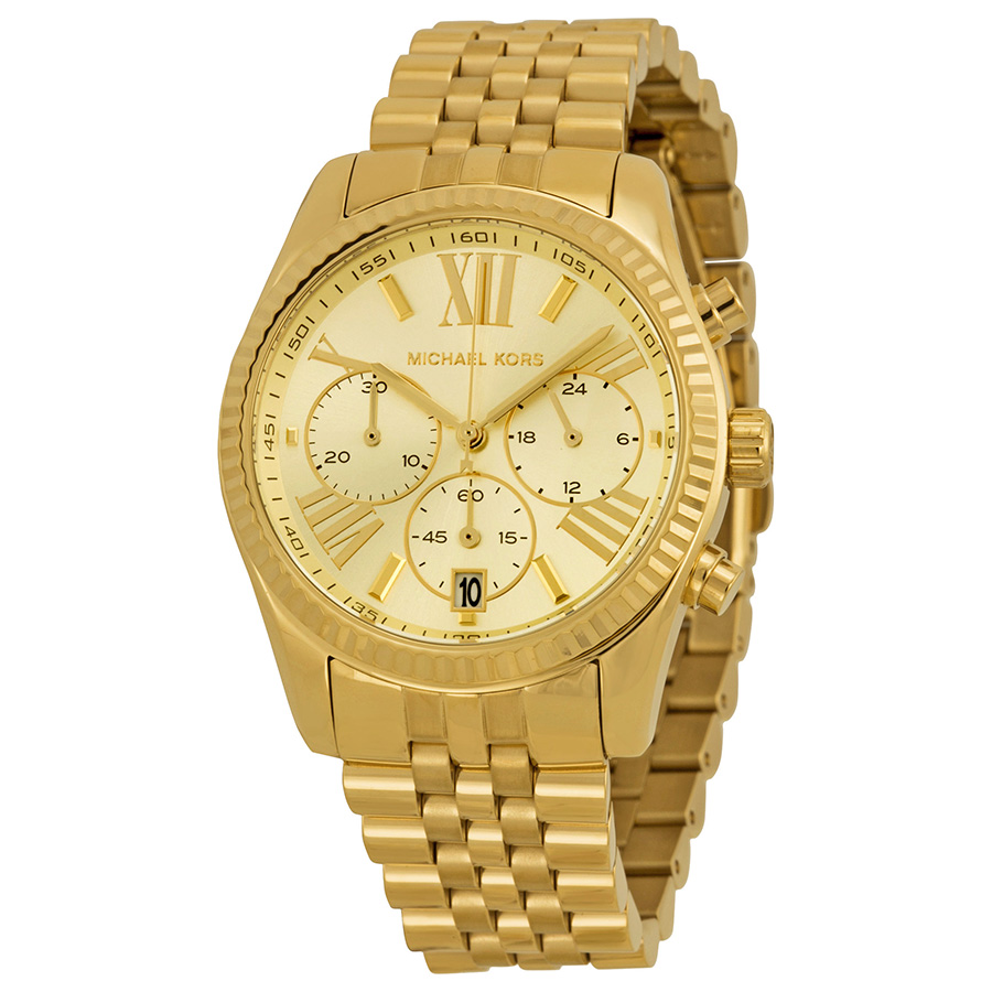 Michael Kors Lexington MK5556 Imitation Champagne Dial Steel 40mm Women's Watch
