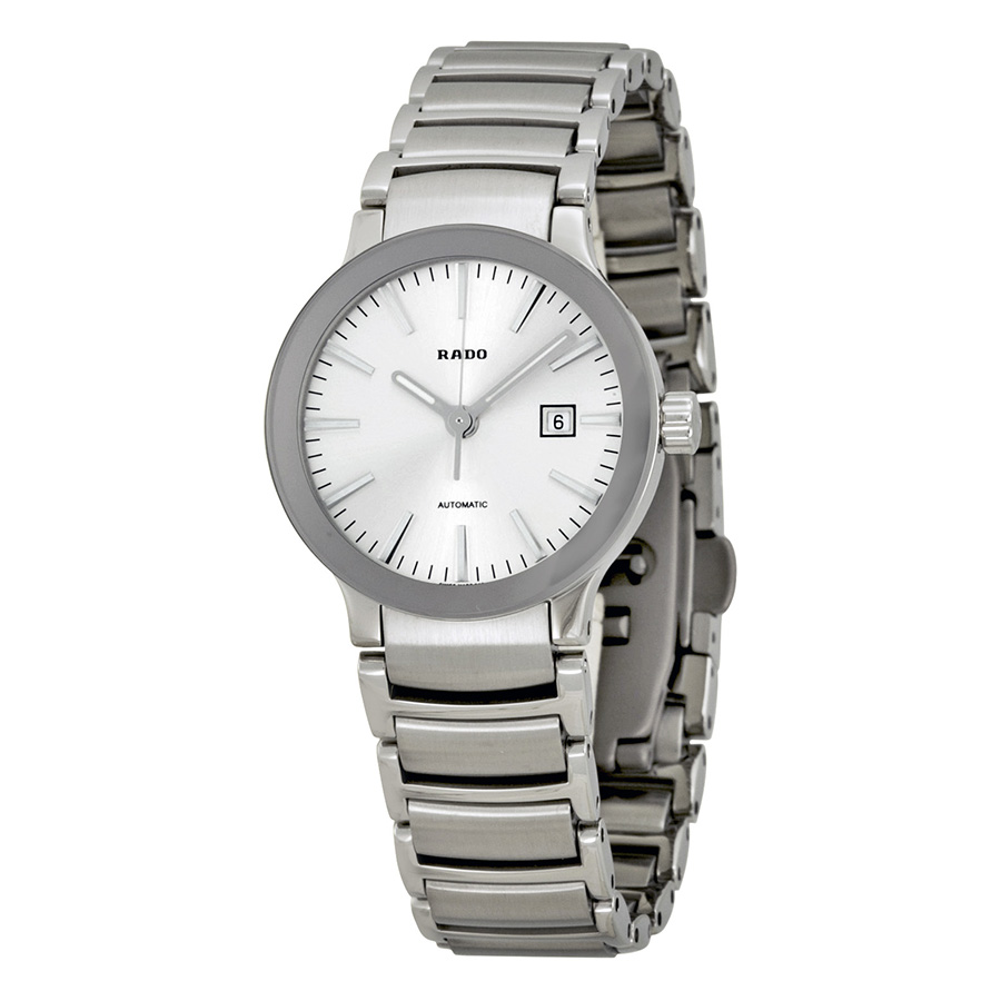 Rado Centrix Automatic Timepiece with Chrome Case and Black Dial Watch