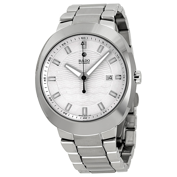 Rado D-Star R15938103 Silver-Tone Ceramic-Metal Fusion 41mm Automatic Diver's Watch - Jet Black Face