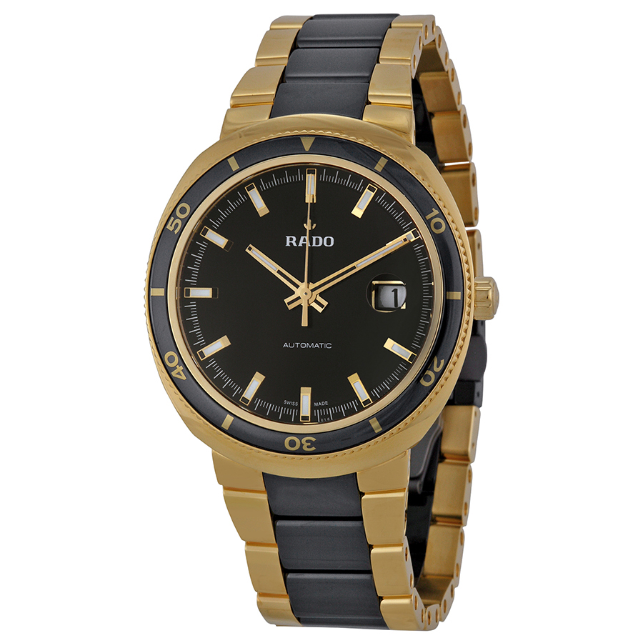 Rado D-Star R15961162 Imitation Automatic Chronograph Mens Watch - Black Dial, Titanium Case, 50m Water Resistant
