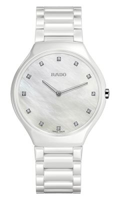 Rado R27957912 Crystal White Ceramic Diver Chronograph Watch
