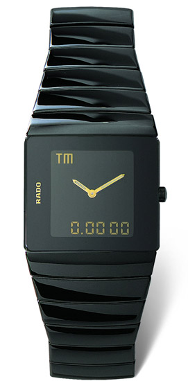 Rado Sintra R13354152 Chrono Analog/Digital Timepiece in Jet Black