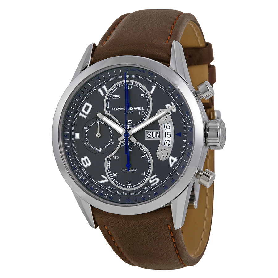 Raymond Weil Freelancer Grey Steel Automatic Chronograph Watch