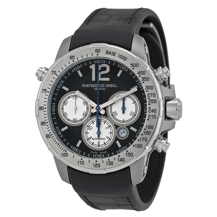 Raymond Weil Nabucco Titanium & Stainless Steel Automatic Dive Watch with Blue Dial
