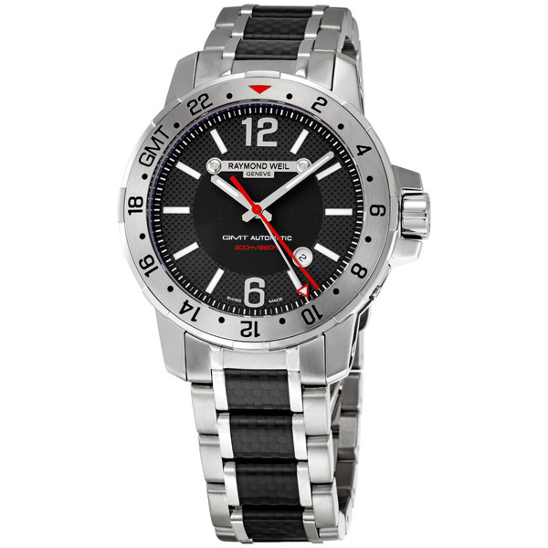 Raymond Weil Nabucco Imitation Black Steel Automatic Watch - Timeless Elegance