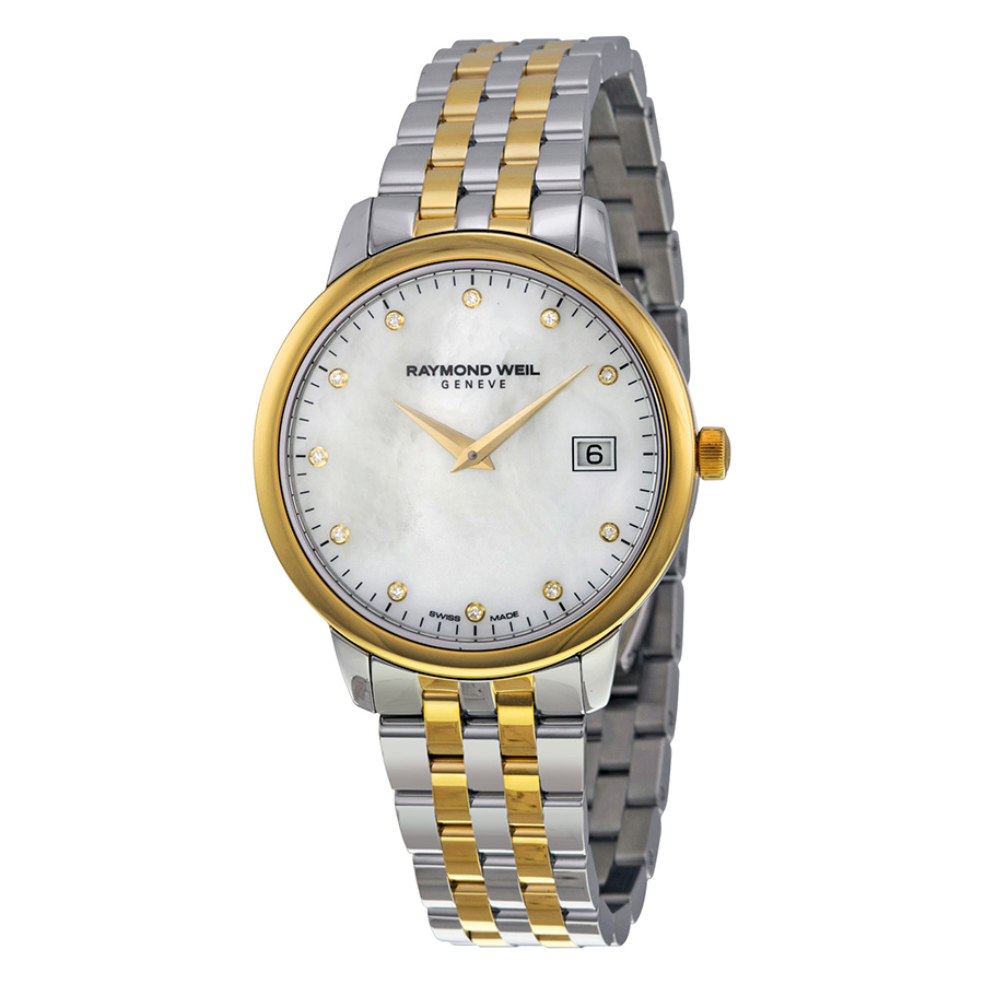 Raymond Weil Toccata 5388-STP-97081 Quartz Silver Gold 34mm Bracelet
