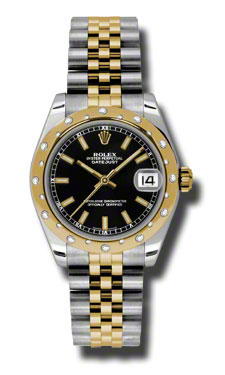 Rolex Datejust 178343BKSJ Stainless Steel Automatic Black Dial Replica Watch