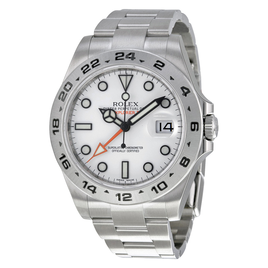 Replica Rolex Explorer II Automatic Swiss Movement SS Case Black & Green Dial 41mm Watch