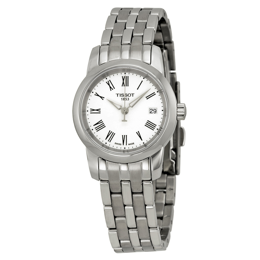 Tissot Dream Lady's Gold-Plated Case Automatic Black Roman Dial Watch