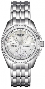 Tissot PRC 100 Diver Automatic Stainless Steel Bezel Silver Dial Watch