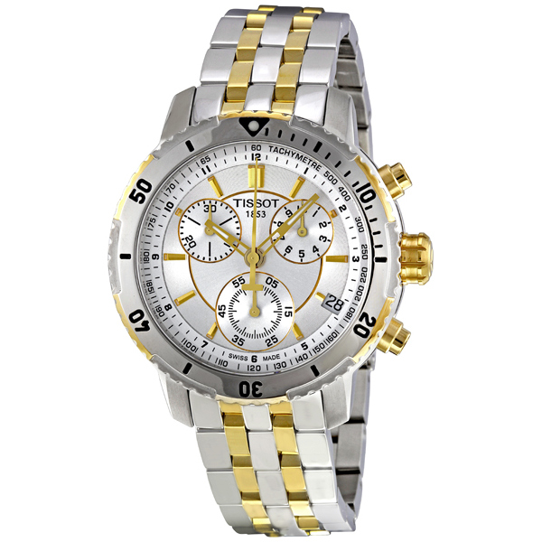 Tissot PRS 200 T067.417.22.031.00: Swiss Quartz Chronograph Dive Watch - Stainless Steel Case, Black Chrono Dial