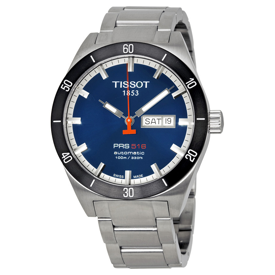 Tissot PRS 516 Automatic Chronograph Mens Dive Watch - Black Dial 43mm