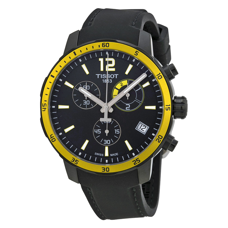 Tissot Quickster PVD Black Case Automatic Black Dial Diver Watch